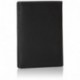 AmazonBasics - Cartera de piel para pasaporte con bloqueo para RFID, color negro