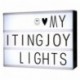 ITingjoy Combinación libre cinematográfica luz LED caja de luz con letras y tamaño A4