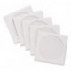 300 x alto grado de color blanco CD/DVD/BluRay Funda de discos de papel Sobres con ventana transparente por dragontrading®