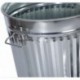Cubo de basura Cubo de basura vintage Cubo de basura Cubo de basura Cubo de basura con asas Zinc Ø 21.5 cm, altura 21.5 cm