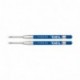 Parker recambio para bolígrafo de tinta de gel y punta mediana, azul, paquete de 2
