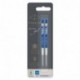 Parker recambio para bolígrafo de tinta de gel y punta mediana, azul, paquete de 2