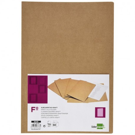 Liderpapel 07733 - Subcarpeta kraft