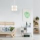 MiniSun – Moderna y decorativa pantalla cilíndrica para lámpara de techo – de polycotton, color blanco y efecto diamante