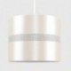 MiniSun – Moderna y decorativa pantalla cilíndrica para lámpara de techo – de polycotton, color blanco y efecto diamante