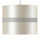 MiniSun – Moderna y decorativa pantalla cilíndrica para lámpara de techo – de polycotton, color blanco y efecto diamante