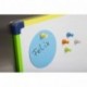 Maul Multicolor infantil pizarra magnética, Whiteboard, portátil Pizarra 35 x 25 cm
