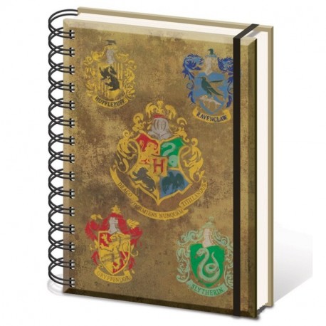 HARRY POTTER sr72083 Hogwarts de los Escudos – Cuaderno tamaño A5 Notebook