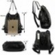 UTO Bolsos de Mujer PU Cuero Bolsos Mochila Cartera Remache Tachonado Bolso de Hombro 1