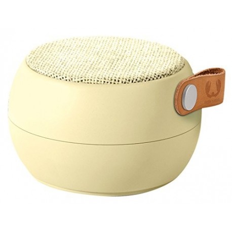 FreshN Rebel Rockbox Round - Altavoz portátil con Bluetooth, color amarillo