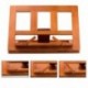 HALOViE soporte para libro Tablet iPads Book Holder Atril de lectura ajustable y plegable de madera 34 * 23.5 * 2.8cm