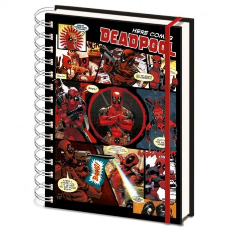 Deadpool SR72146 - Cuaderno tamaño A5, diseño de cómics