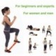 Yoassi Bandas de Resistencia, Kit de 5 Bandas Elasticas Fitness, de 4 Loop Bandas y 1 Plana Cinta de Ejercicios, para Yoga, P