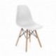 duehome Nordik - Pack 4 sillas, silla de comedor, salon, cocina o escritorio, patas madera de Haya, dimensiones: 47 x 56 x 81