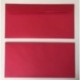 25 sobres, rojo, rojo cadmio, rojo oscuro, 220 x 110 mm, cierre autoadhesivo con tira