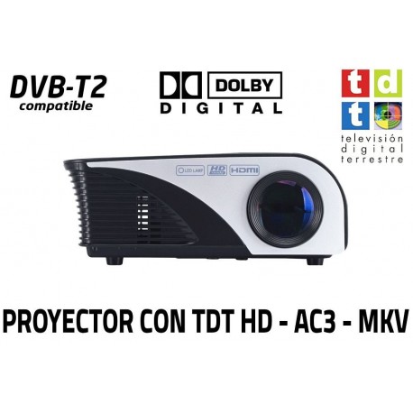 Unicview SG100 - Proyector TDT, USB, HDMI, VGA, AC3 