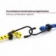 CARTECO Set de 12 Gomas elásticas con Gancho, Extremadamente Resistentes, Bandas de tensión, Cuerdas de sujeción, pulpos para