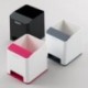 Leitz Cubilete Sound, Amplificador de sonido para teléfono, Blanco/Gris metalizado, WOW, 53631001