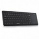 Proster 2,4 GHz Teclado Inalámbrico con Multi-touchpad QWERTY Español , All-in-One Media Ultra-slim Teclados con Ratón Tacti