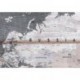 murando - Cuadro - Tablero de corcho 120x80 cm - Cuadro Sobre Corcho - Cuadro en Lienzo Tejido no Tejido - Poster Mapamundi -