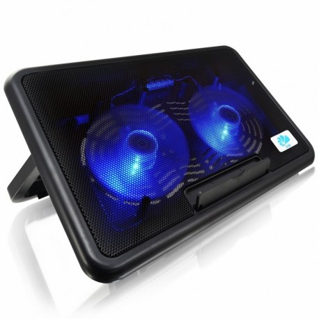 AAB Cooling nc82 Ventilador para portátil Cooler Pad soporte para portátil de 2 ventiladores LED fría