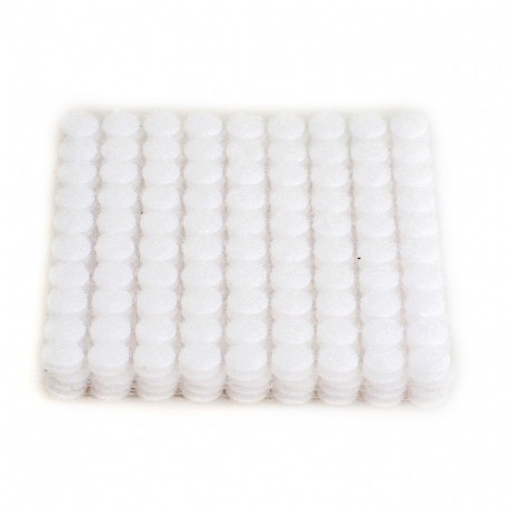 900 Piezas de velcro de HIMRY, autoadhesivas, 450 pares, 10 mm, 1 cm, fuertes y resistentes, blanco, KXB5025