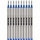 10 x recambios de bolígrafos que se adaptan a las plumas de Rollerball Mont Blanc de las líneas Solitaire, Noblesse, Generati