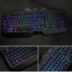 Rii - Gaming RK400: Teclado italiano para juegos + Ratón 2000 DPI, con retroiluminaciónn LED de 7 colores disposición de tec