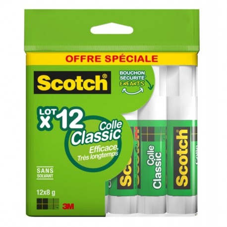 Scotch - Lote de 12 tubos de pegamento 8 g 
