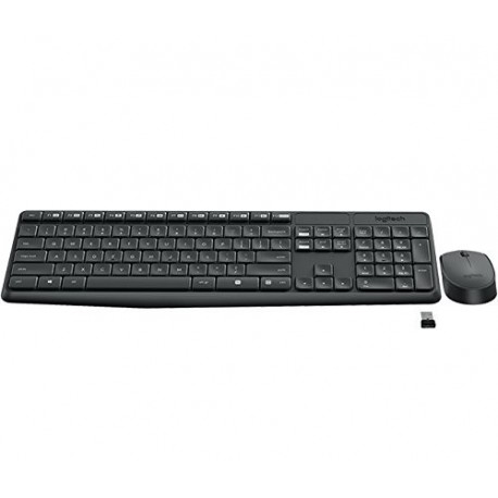 Logitech mk235 Wireless Keyboard and Mouse – Grey
