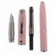 Sipliv Y6 pluma de negocios, molduras cromadas, punta fina, de color rosa