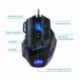 GHB Ratón Gaming USB Ratón Gamer LED 5000 dpi Optico Mouse Profesional 7 Botón para PC Notebook Ordenador Portátil Compatible