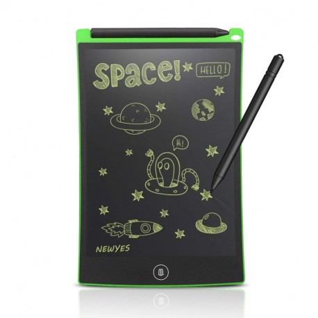 8.5-Inch Tablet- de escritura LCD tablero de dibujo Regalos para niños oficina escritura pizarra Verde 