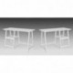 SoBuy® Mesa de Escritorio, Mesa de Ordenador con 2 estantes, Color Blanco, FWT16-W, ES Mesa 