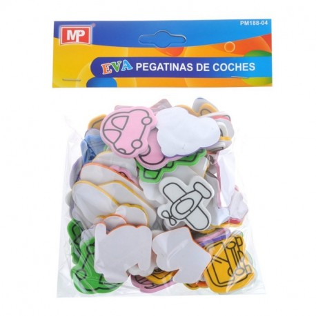 MP PM188-04 - Pegatinas adhesivas de goma Eva con formas