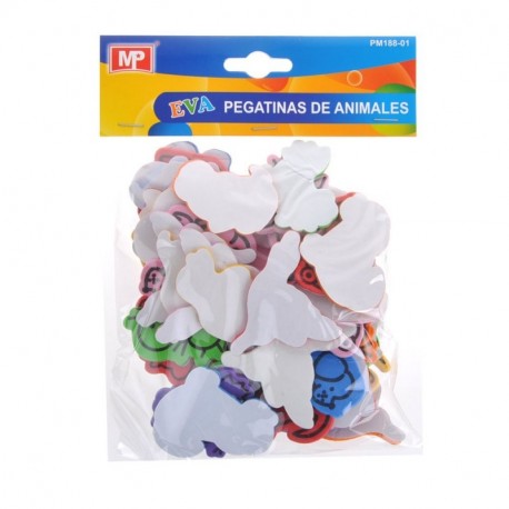 MP PM188-01 - Pegatinas adhesivas de goma Eva con formas