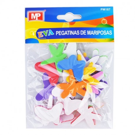 MP PM187 - Pegatinas adhesivas de goma Eva con formas