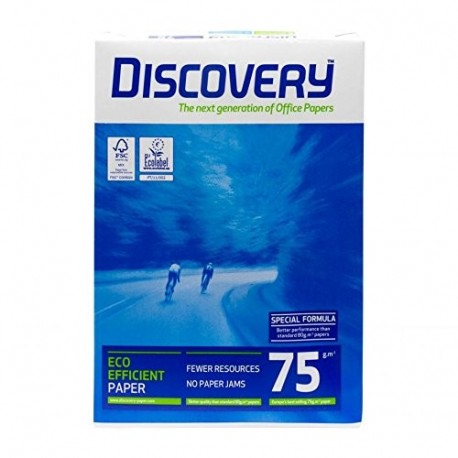 Discovery Blanco Papel para fotocopiadora A3, 75 g/m², 1000 hojas