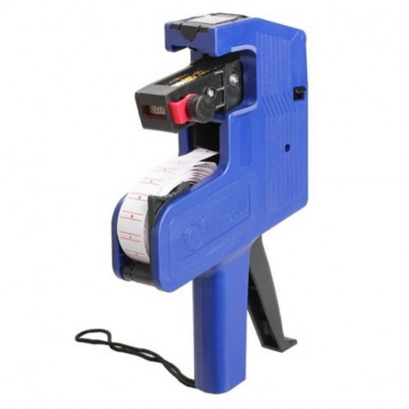 Dealglad® Precio Etiqueta Marcador Line máquina precio Pistola etiquetadora Herramienta Portátil, color azul