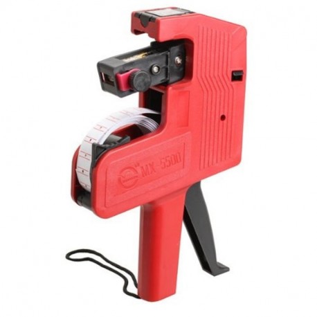 Dealglad® Precio Etiqueta Marcador Line máquina precio Pistola etiquetadora Herramienta Portátil, color rosso