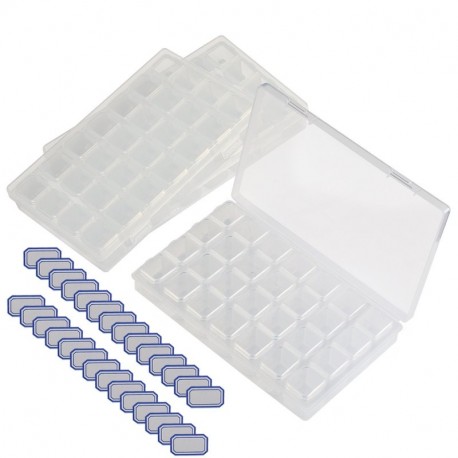 3pcs caja ajustable organizador de pierdas diamond drawing KAKOO caja de diamante de pitura de herramiente transparente almac