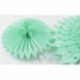 furuix Juego de ventilador de papel de seda en crema verde menta Peach colgar de papel decoraciones para el bebé ducha Decora