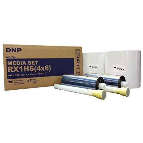 DNP Media Set RX1 - Papel térmico para impresora DS-RX1-10x15 cm - 700 x 2 copias