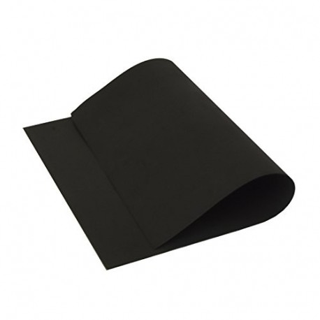 10 láminas de Goma Eva 40x60 cm, 2mm Grosor NEGRO