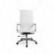 Silla de oficina, sillón giratorio para despacho o oficina, medidas: 57x104x66cm ↗, Boss Blanco 