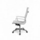 Silla de oficina, sillón giratorio para despacho o oficina, medidas: 57x104x66cm ↗, Boss Blanco 