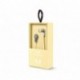 Fresh N Rebel Lace Earbuds Buttercup - Auricular alámbrico intraural, Color Amarillo Pastel