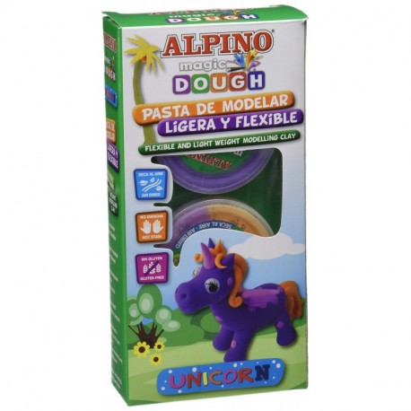 Alpino - Magic Dough Unicorn, Pack de Pasta de modelar DP000155 