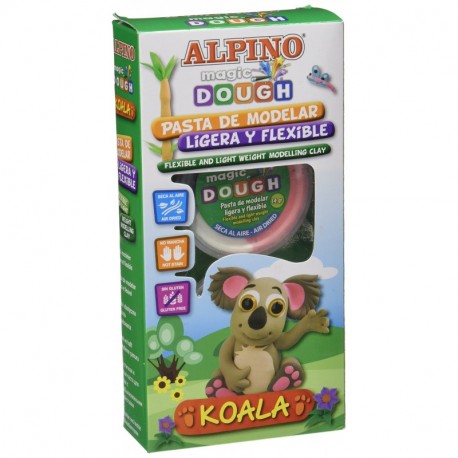 Alpino - Magic Dough Koala, Pack de Pasta de modelar DP000153 