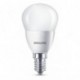 Philips LED bombilla esférica de casquillo fino E14, consume 5.5 W equivalente a 40 W en incandescencia, luz blanca cálida, p